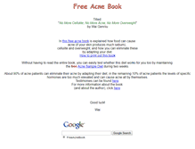 Tablet Screenshot of freeacnebook.com